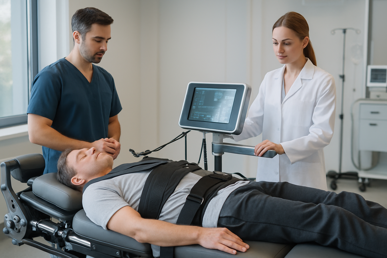 découvrez les dernières innovations et techniques de la décompression neurovertébrale pour une rééducation ciblée et efficace, améliorant le bien-être et la mobilité.