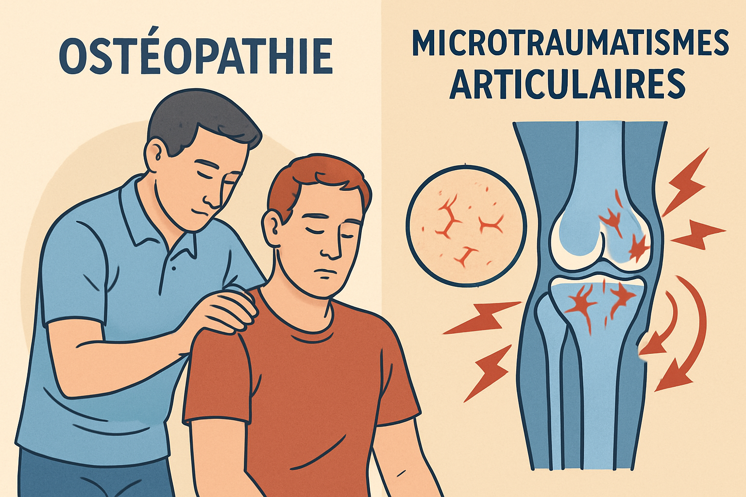 L’ostéopathie et la réduction des douleurs des microtraumatismes Blessures Sportives