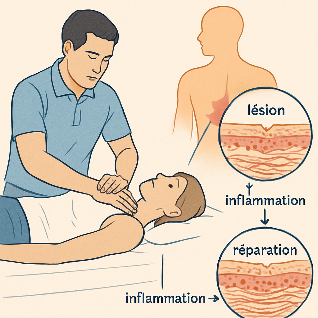 L’ostéopathie et la réparation des tissus musculaires endommagés Blessures Sportives