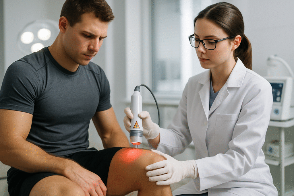 découvrez un protocole de traitement par laser efficace pour réduire l'inflammation post-effort, favorisant une récupération rapide et optimale après l'exercice physique.