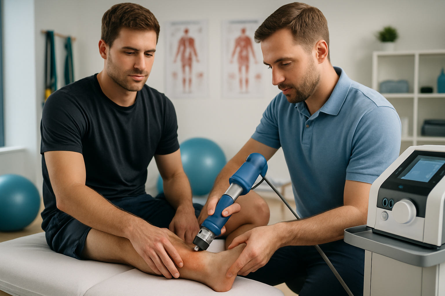 découvrez les protocoles de rééducation efficaces par thérapie par shockwave pour traiter les entorses et foulures, favorisant une récupération rapide et durable.